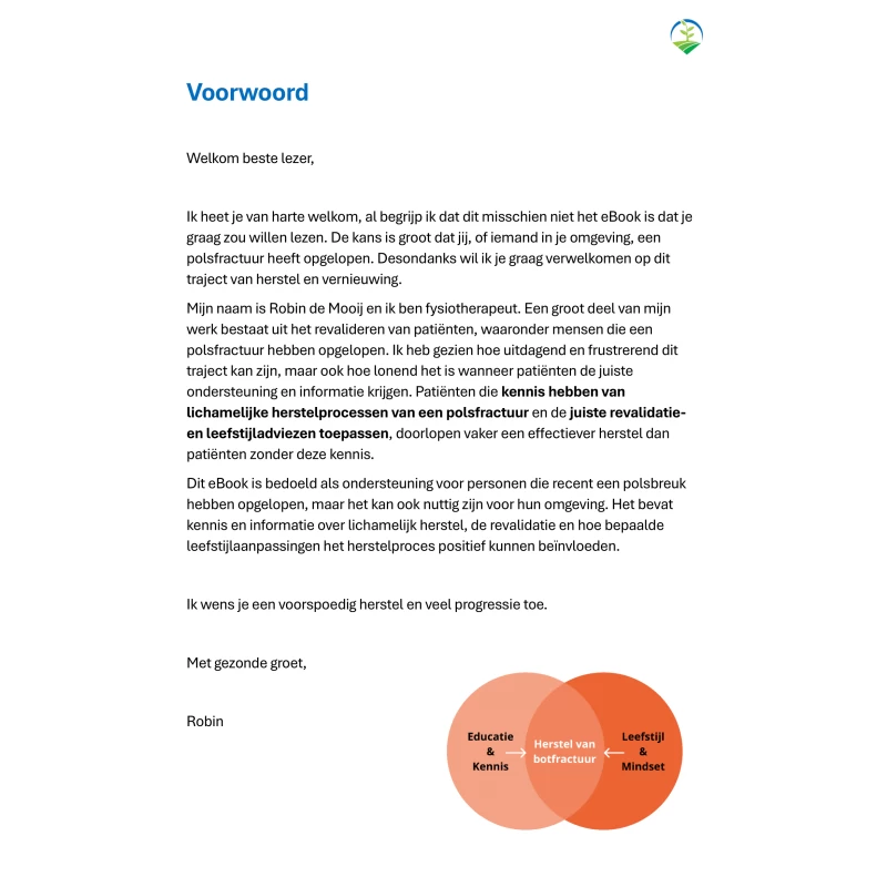Herstel van een gebroken pols